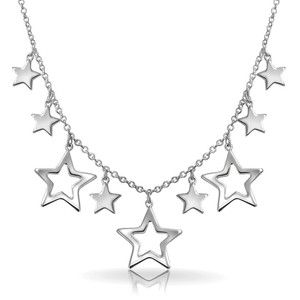 Bling Jewelry Second Star Necklace Clear Necklace, Clear Crystal Necklace, Star Necklace Silver, Star Pendant Necklace, Sterling Silver Chain Necklace, Star Jewelry, Silver Rings Handmade, Dream Jewelry, Rock Star