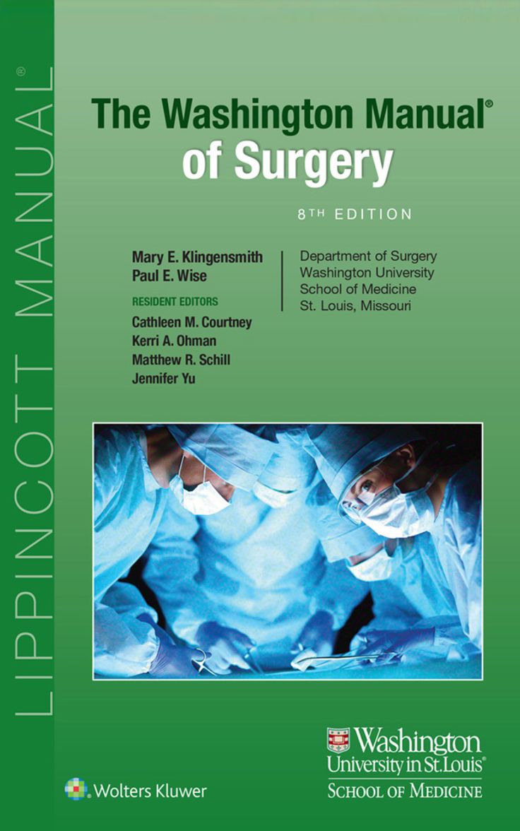 The Washington Manual of Surgery (eBook Rental) Outline Format, Pediatric Surgery, Washington University, Obstetrics And Gynaecology, Critical Care, University Of Washington, School Of Medicine, Medical Students, Radiology