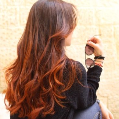 Reverse Ombre Hair, Balyage Long Hair, Pretty Red Hair, Hair Color Plum, Girl Hair Colors, Ginger Hair Color, Balayage Hair Dark, Boring Hair, Haircuts Straight Hair