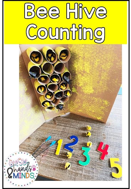 the bee hive counting game with numbers and letters