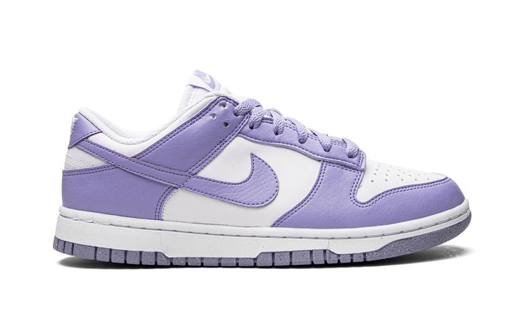 Shop Dunk Low WMNS "Next Nature Lilac" at Stadium Goods, the world's premier marketplace for authentic sneakers and streetwear. Fast shipping, easy returns. Nike Dunk Low Next Nature, Vintage Basketball, Stadium Goods, Colored Leather, Nike Dunk Low, Dunk Low, Nike Dunk, Nike Dunks, White Nikes