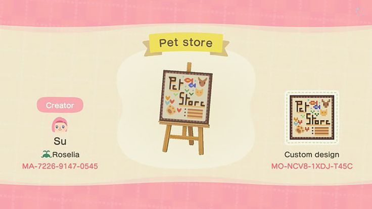 an animal crossing card game with the name pet store on it's back side