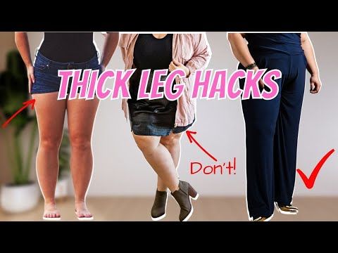 three women standing next to each other with the words thick leg hacks