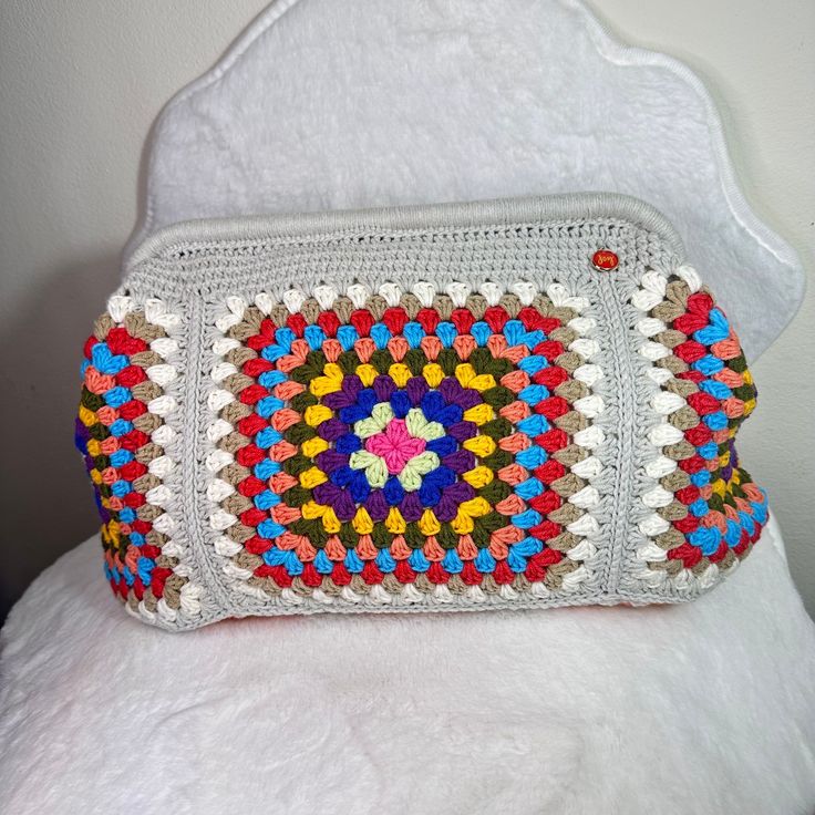 Beautiful crochet handbag, colourful Multicolor Crochet Shoulder Bag For Travel, Bohemian Crochet Pouch Bag For Shopping, Casual Multicolor Crochet Travel Bag, Multicolor Crochet Pouch Bag For Vacation, Handmade Multicolor Crochet Clutch Bag, Multicolor Crochet Satchel Bag For Everyday Use, Multicolor Crochet Satchel Bag For Vacation, Multicolor Crochet Satchel For Vacation, Retro Multicolor Crochet Bag For The Beach