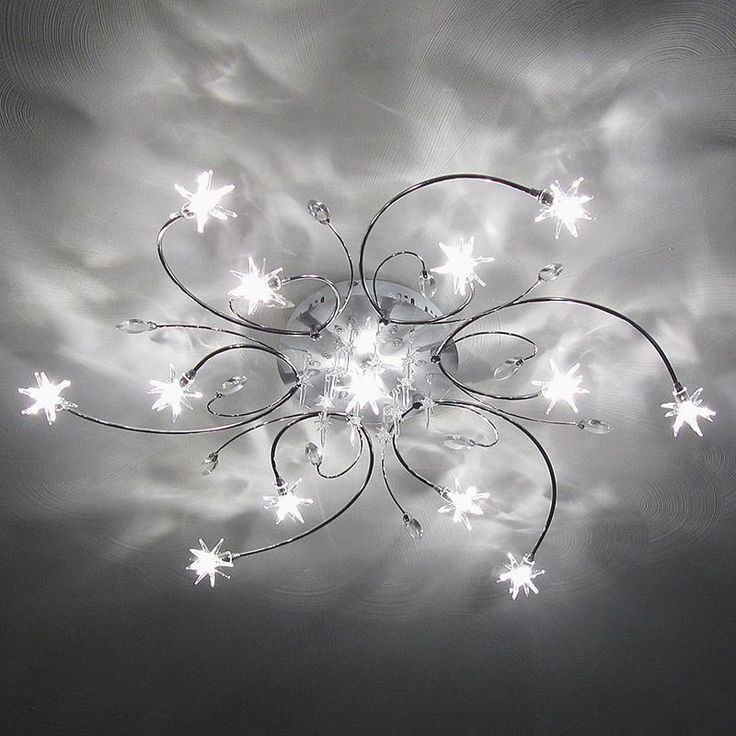 a ceiling light that is hanging from the ceiling in a room with white clouds behind it