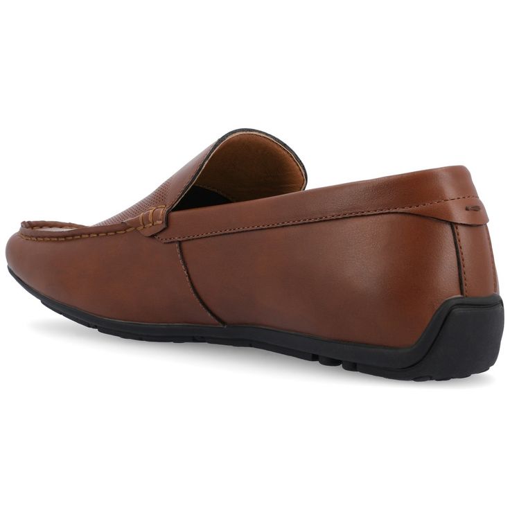 The Mitch casual loafer from Vance Co. will take you from work to an evening out with no problem. The soft vegan leather 12 mm Tru Comfort Foam� massaging insole will keep your feet comfortable with every step. A square toe and slip-on closure make them an easy stylish grab-and-go shoe to rush out the door. Driving Loafers, Casual Loafers, No Problem, The Door, You Bag, Chestnut, Rush, Vegan Leather, Loafers