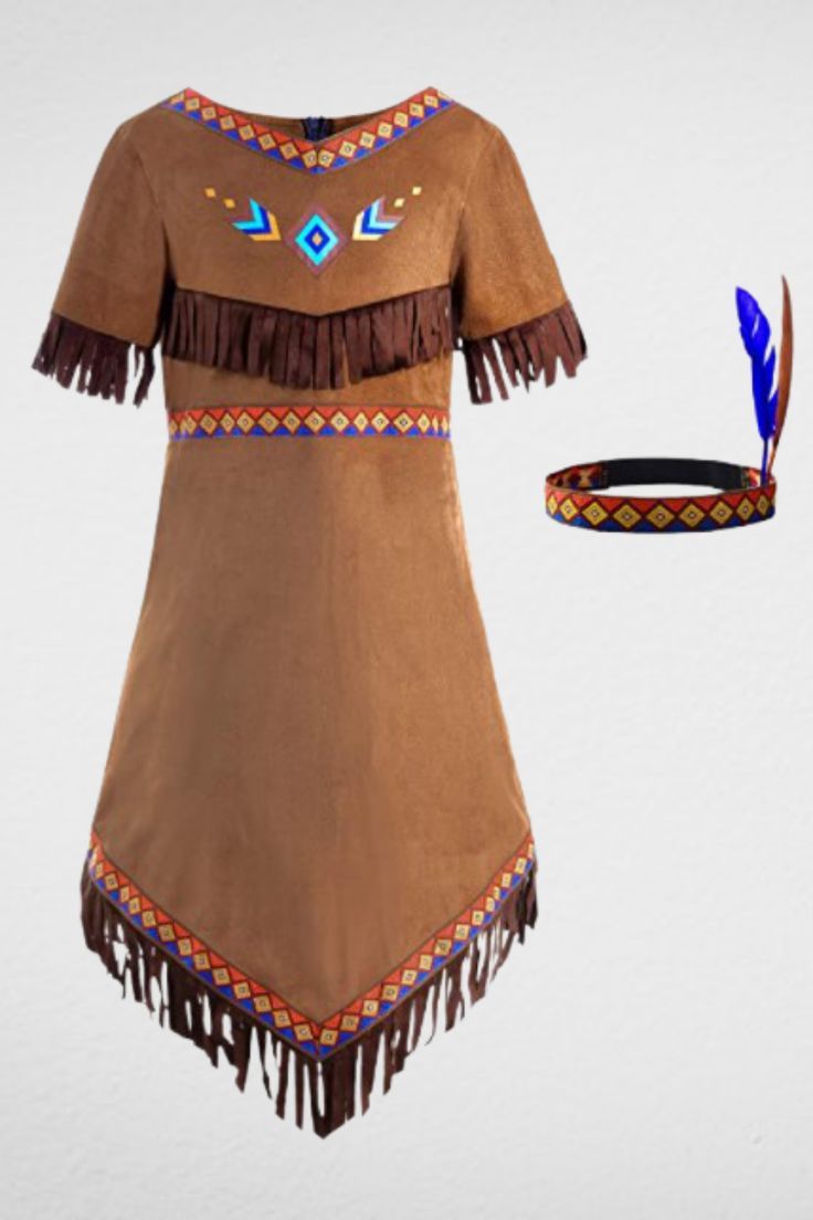 an image of a woman's native dress and headdress