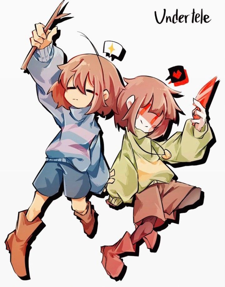 Créditos: @cero_09051 (Twitter) Frisk Fanart Undertale, Undertale Fanart Cute, Undertale Drawings Sketches, Frisk And Chara Fanart, Human Art Styles, Frisk Undertale Fanart, Chara Undertale Fanart, Kfc Gang, Frisk Fanart