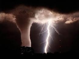 Tornado and lightening Wild Weather, Forces Of Nature, Stormy Weather, Lightning Strikes, Jolie Photo, Chiaroscuro, Natural Phenomena, Alam Yang Indah, Extreme Weather