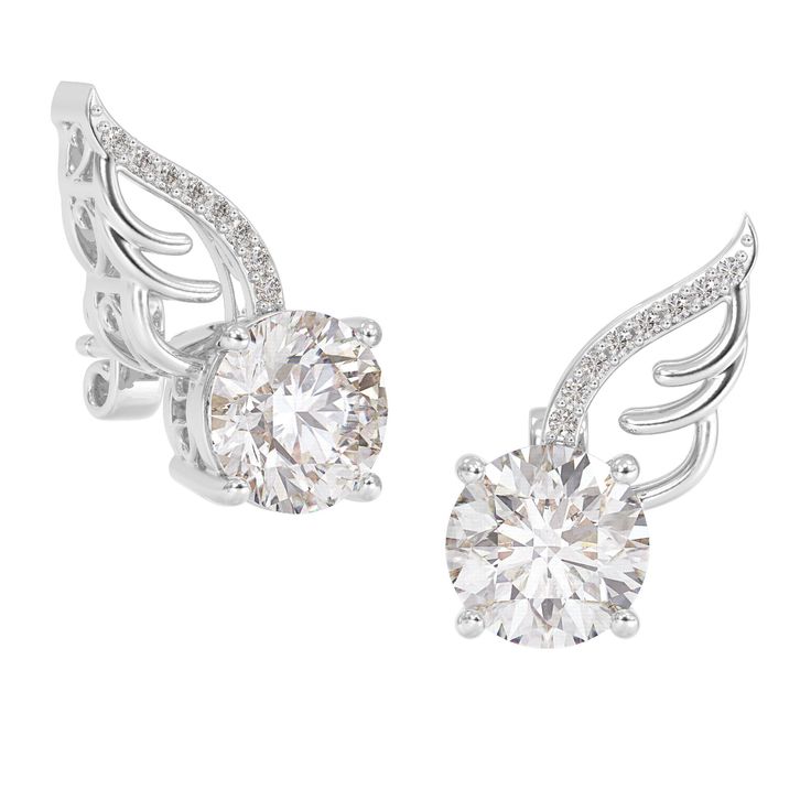 An iconic design from celebrity stylist Michael O’Connor…Stunning sterling silver angel wing earrings, created by Michael O’Connor and yours from the Danbury Mint.Each earring sparkles with the light of a breathtaking 2 carat simulated diamond, expertly set into a delicate filigree angel wing design.Your earrings will ship in our signature keepsake pouch, perfect for gift-giving and safekeeping, and yours at no additional charge. Click here to shop the entire Michael Pandora Angel Wings Earrings, Elegant Angel Wings Earrings, Elegant Angel Wings Earrings As Gift, Elegant Angel Wings Earrings For Gift, Elegant Silver Winged Earrings, Silver Angel Wings Elegant Earrings, Elegant Silver Angel Wings Earrings, Angel Wing Design, Angel Wings Earrings