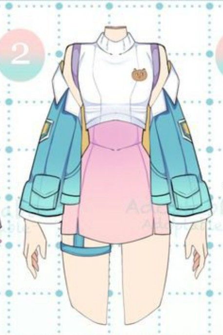 an anime character is wearing a dress and jacket