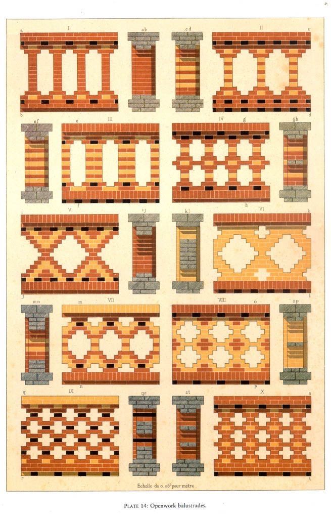 an old fashioned brick wall pattern