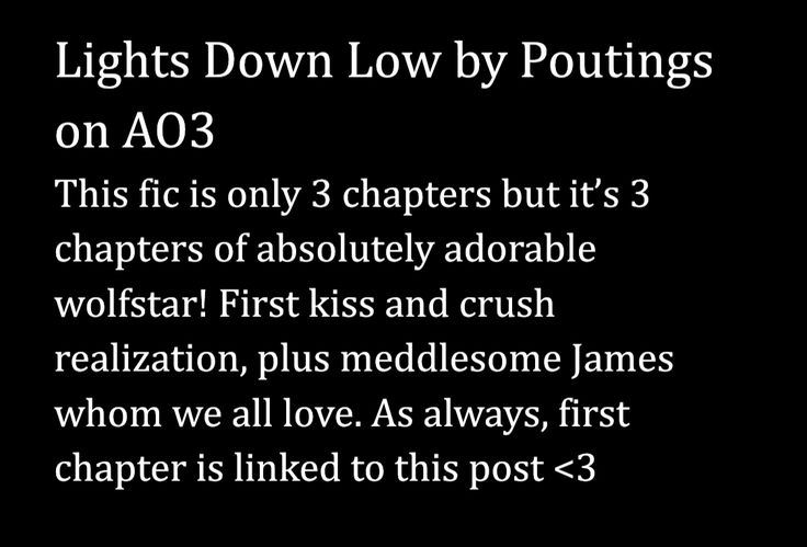 the poem lights down low by poutings on ao3