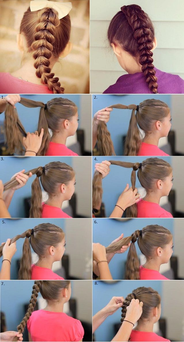 Gorgeous and Easy Pull-Through Braid Fancy Braids, Pull Through Braid, Hair Tutorials Easy, Braided Ponytail, 10 22, Hair Dos, Ponytail Hairstyles, Hair Designs, Diy Hairstyles