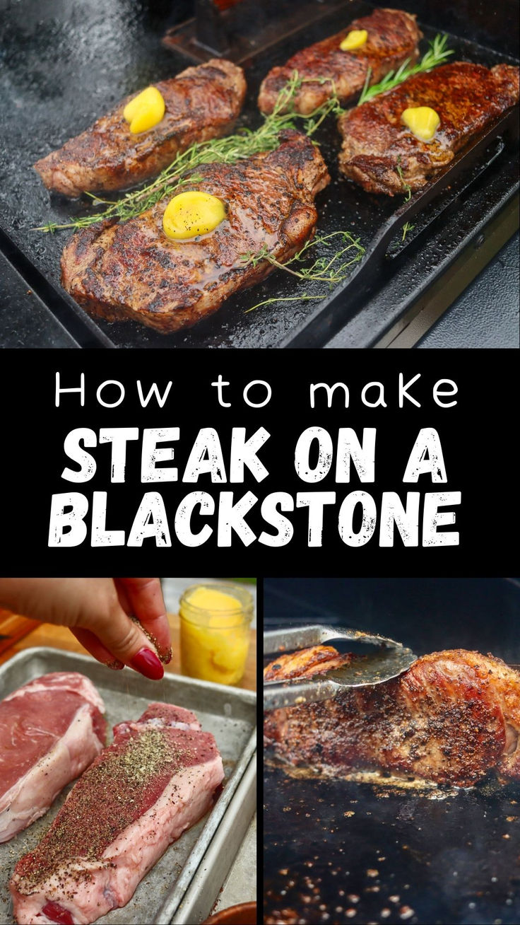 how to make steak on a blackstone