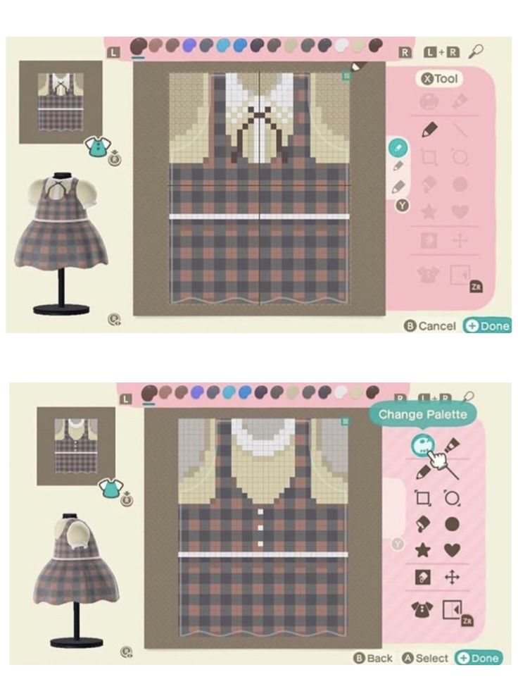 the sewing app is designed to look like it's made in pixelo, and has