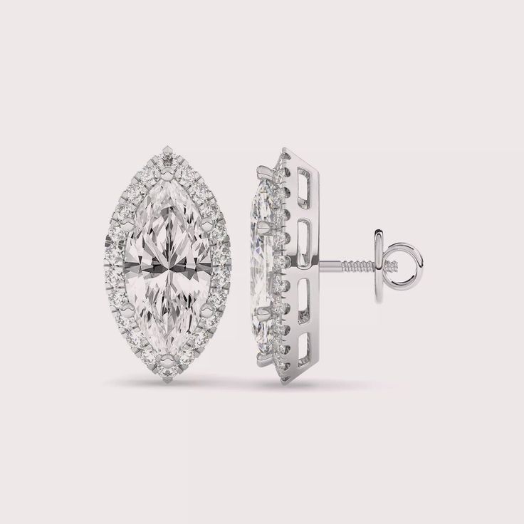 3.44tcw Marquise Solitaire Halo 14K White Gold Screwback Earring set ✤𝐃𝐢𝐚𝐦𝐨𝐧𝐝 𝐃𝐞𝐭𝐚𝐢𝐥𝐬 Color: FG Clarity: VS1 Shape: Marquise Cut Carat Weight: 3.06 CTW Type: Lab Grown Diamonds (CVD/HPHT) ✤ 𝐒𝐢𝐝𝐞 𝐃𝐢𝐚𝐦𝐨𝐧𝐝 𝐃𝐞𝐭𝐚𝐢𝐥𝐬 Color: EF Clarity: VS1 Shape: Round Carat Weight: 0.38 CT Type: Lab Grown Diamonds (CVD/HPHT) ✤Metal 𝐃𝐞𝐭𝐚𝐢𝐥𝐬 Metal Purity: Solid 14K Gold Metal Tone: Yellow, White, Rose Stamp/Hallmark: Yes Jewelry Certificate: Free of Cost with Listed Design Formal Marquise Diamond Cut Cluster Earrings, Formal Marquise Cluster Earrings With Diamond Accents, Formal Marquise Cluster Earrings With Prong Setting, Marquise Cluster Earrings With Diamond Accents For Formal Occasions, Fine Jewelry Bridal Earrings With Marquise Brilliant Cut, Classic Marquise Diamond Cluster Earrings, Classic Marquise Cluster Diamond Earrings, Classic Marquise White Gold Bridal Earrings, Marquise Brilliant Cut White Gold Bridal Earrings