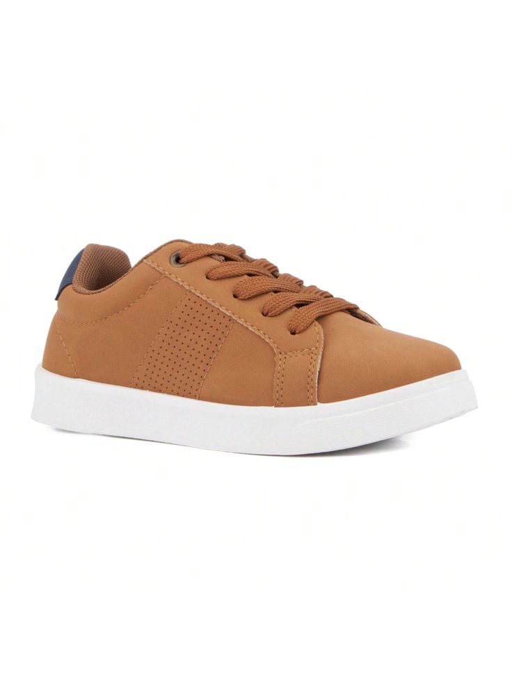 Let them lace-up to style with the Conan sneakers. Featuring a perforated quarter detail and sturdy outsole. Upper: 100% Faux Leather, Outsole: 100% Rubber, Lining: 100% Polyester, Heel Height: Flat (<0.39 inch)Xray Footwear Boy's Conan Low Top Sneakers Brown Casual        Kids Shoes, size features are:Bust: ,Length: ,Sleeve Length: Brown Lace-up Sneakers With Perforated Toe Box, Brown Perforated Lace-up Sneakers, Brown Lace-up Sneakers With Perforations, Brown Lace-up Skate Shoes With Perforated Toe Box, Lace-up Skate Shoes With Perforated Toe Box, Brown Synthetic Sneakers With Perforations, Casual Lace-up Skate Shoes With Perforations, Casual Brown Sneakers With Studded Rubber Outsoles, Casual Brown Sneakers With Studded Outsoles