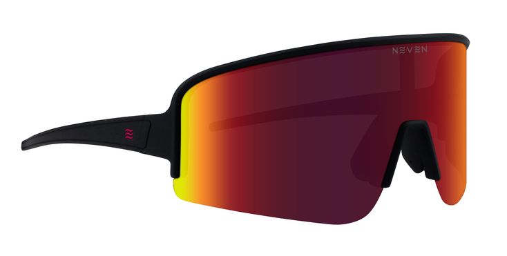 Meet the "Cadence" shades – the newest addition to the Neven Eyewear x Joey Miuccio collab and the ultimate running sidekick that turns your daily jog into a main character moment. Bold black frames and lenses reflecting a shade of maroon so cool, they practically outrun the sunrise. Stored safely in a hard case that's as resilient as your commitment to those miles, you can slip them on and hit the pavement with style and speed. These sunglasses are as light as a feather but as tough as a runner Trendy Black Sports Sunglasses, Sporty Black Shield Sunglasses With Uva Protection, Sporty Sunglasses With Mirrored Lenses For Protection, Black Shield Sunglasses With Tinted Lenses For Outdoor Activities, Black Shield Sunglasses With Mirrored Lenses For Outdoor, Modern Black Shield Sunglasses For Sports, Black Sporty Shield Sunglasses With Uva Protection, Black Shield Sunglasses With Tinted Lenses For Outdoor, Black Shield Sunglasses With Mirrored Lenses For Outdoor Activities