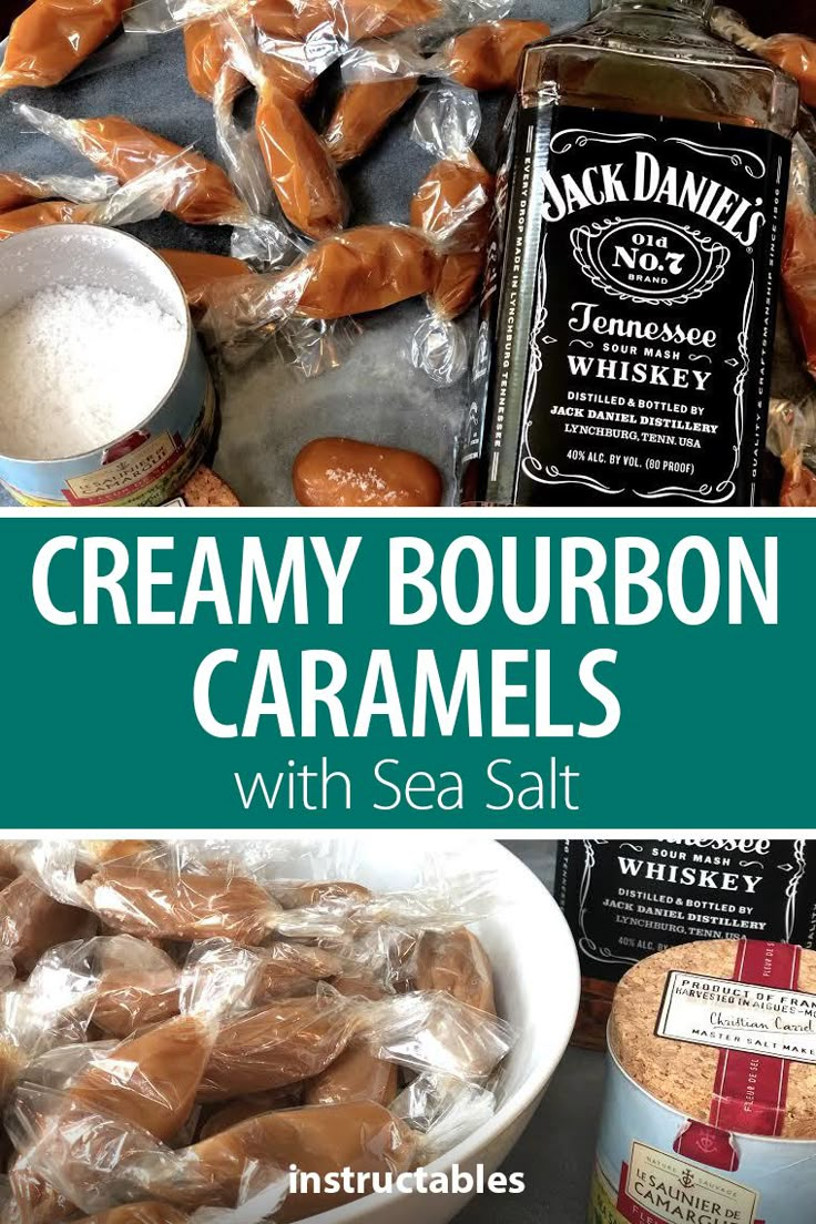 creamy bourbon caramels with sea salt are the perfect treat for any holiday gathering