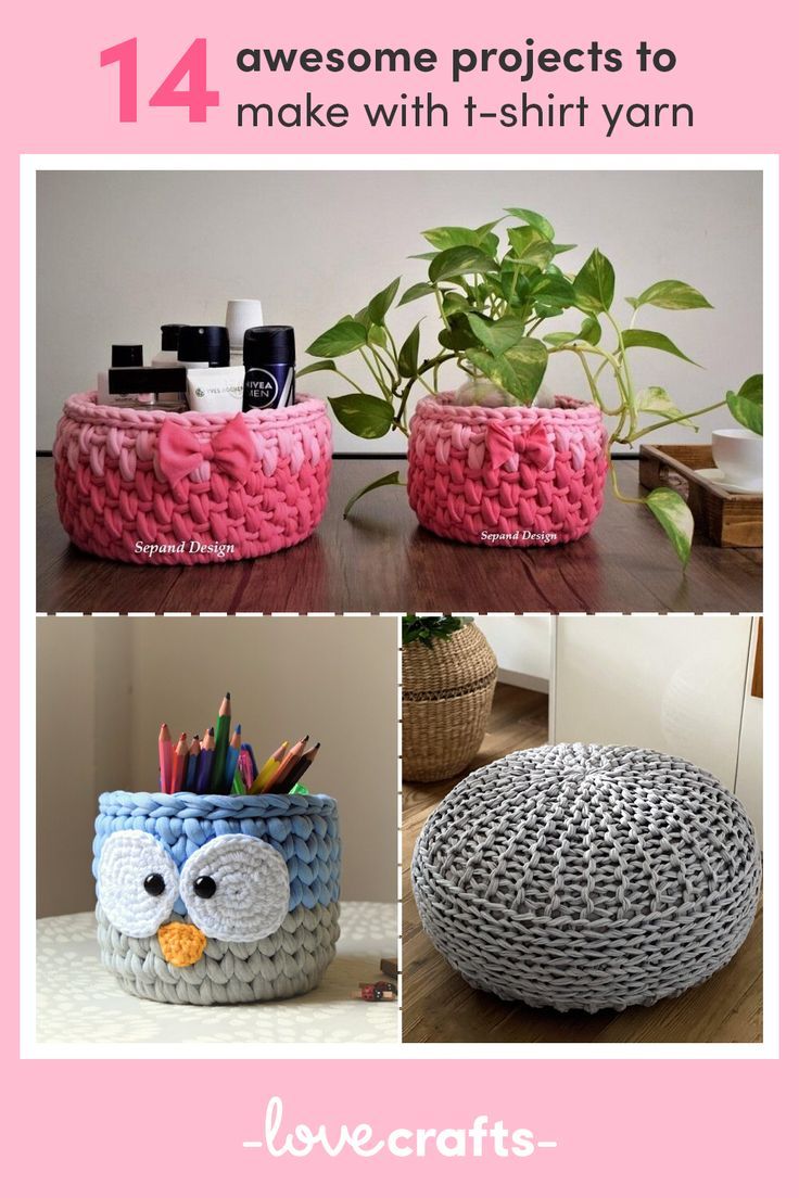 crochet projects to make with t - shirt yarn