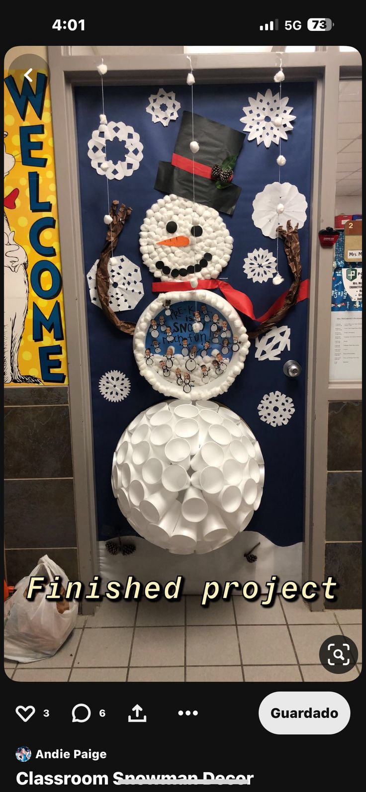 Christmas Door Decorations Snowman, Christmas Door Decorating Contest Snowman, Classroom Snowman Door, 3d Snowman Door Decoration, Door Decoration Christmas Classroom, Snowglobe Door Decorations For School, Snowmen Door Decorations For School, Snowman Door Decor, Christmas Class Door Idea