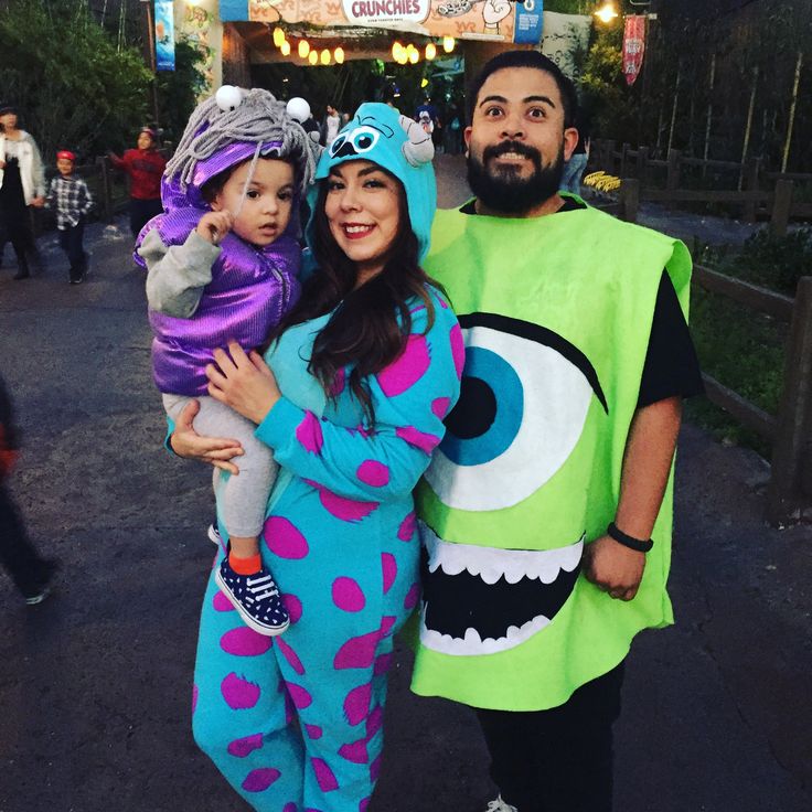 Monsters Inc Halloween Costumes, Monsters Inc Halloween, Newborn Halloween Costumes, Newborn Halloween, Monster Inc, Monster Mash, Family Halloween Costumes, Disney Costumes, Family Halloween