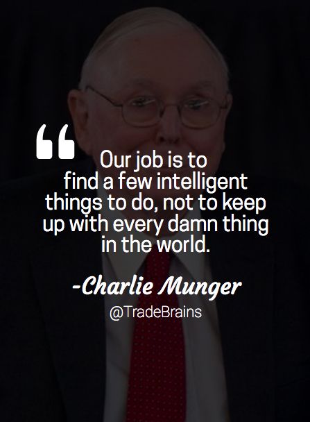 a man in a suit and tie with a quote from charlie munger