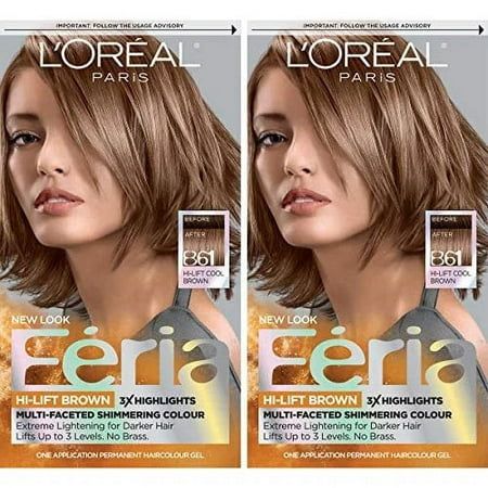 With L'Oreal Paris feria, what you see is the shimmer. Multi-faceted shimmering color with 3x highlights delivers intensified brilliant results. Inspired by fashion, feria offers a twist on the traditional and gives edgy hair color - from bright red, platinum blonde, rose gold, and metallic brown, to blue-black hair color, these hair dye kits will transform your hair. Feria's prismatic color spectrum is custom-blended by L'Oreal Paris master colorists for bold, head-turning shades, with no appoi Feria Hair Color, Deep Black Hair, Cool Brown Hair, Brown Hair With Lowlights, Silver Hair Dye, Blue Black Hair Color, Edgy Hair Color, Hair Color Spray, Blue Black Hair