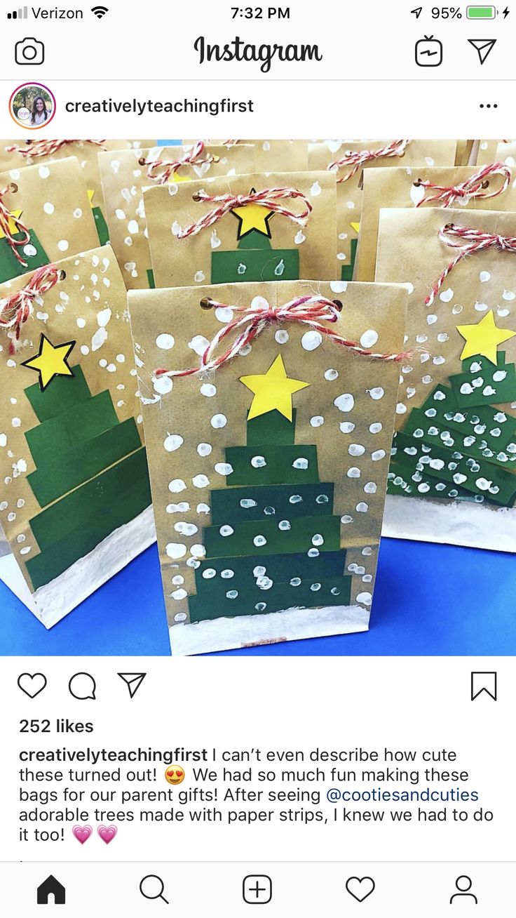 some bags with christmas trees on them