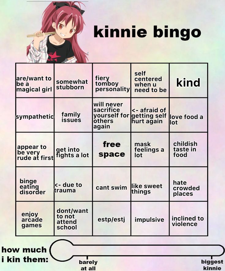 an image of a game board with the words kinnie bingo and how to use it