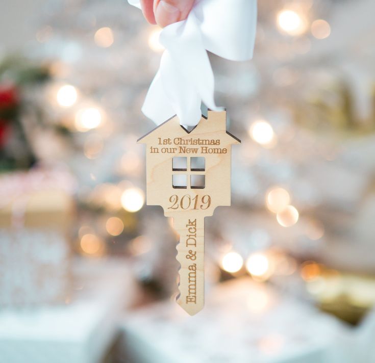 Our First Home Christmas Ornament - Wedding Decor Gifts First Home Pictures, First Home Christmas Ornament, Buying First Home, Inmobiliaria Ideas, New Home Ornament, Our First Home, Our New Home, Couples Gift, Wooden Ornament