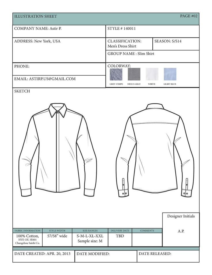 the front and back view of a long - sleeved shirt, with measurements for each product