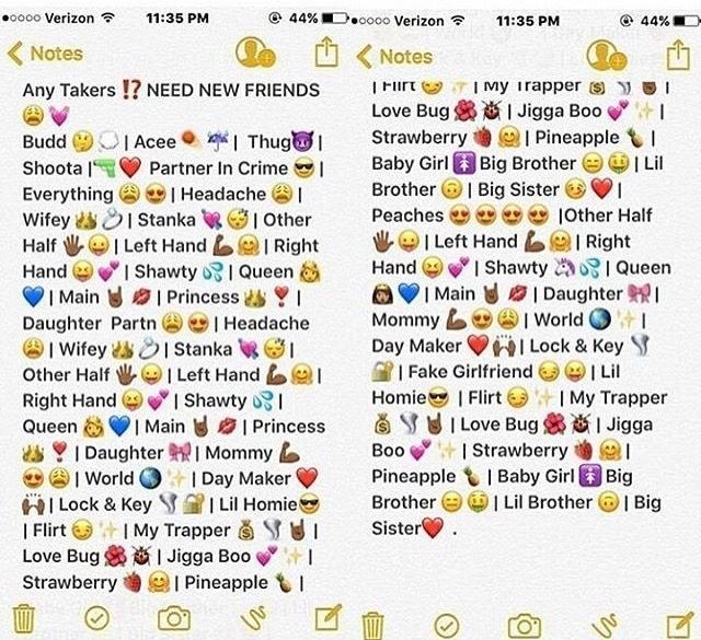 an image of some emoticions on the back of a cell phone screen that says, i love new friends