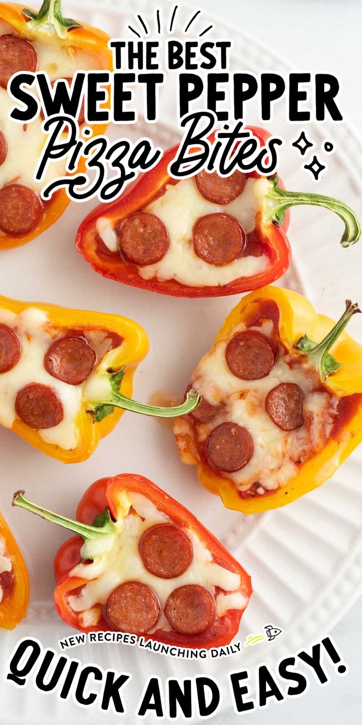 the best sweet pepper pizza bites are quick and easy