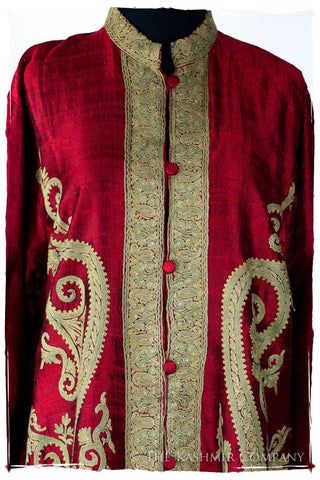 Coats & Jackets — Seasons by The Kashmir Company Winter Duster, Marori Work, Iron Fences, Kashmiri Embroidery, Paisley Jacket, Silk Coat, Embroidered Coat, Wrought Iron Fences, Bustling City