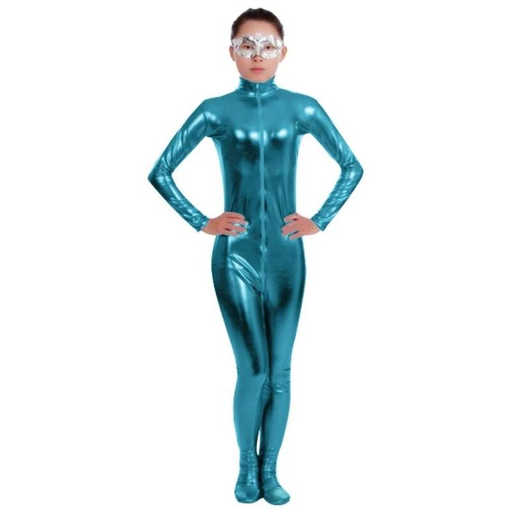 Feel like wearing a second skin with high quality Lycra pieces. Shimmery long sleeve high neck unitard with full foot coverage. Drag queens love our dancewear! Item: Unitard Materials: Lycra, spandex Closure: Front zipper IMPORTANT: Please, check the size chart before purchasing. High Stretch Unitard For Party, Solid High Stretch Unitard For Party, Stretch Long Sleeve Bodysuit For Costume Party, High Stretch Solid Unitard For Party, Solid High-stretch Unitard For Party, Full Length High Stretch Solid Unitard, High Stretch Full-length Solid Unitard, Solid Color High Stretch Full Length Unitard, Tight Long Sleeve Unitard