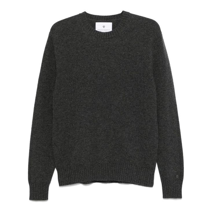 Anthracite grey wool ribbed knit crew neck long sleeves straight hem unlined when buying this unisex item, keep in mind that it is graded in standard men's sizing.Gender: MenMaterial: WOOL: 100.0%Color: GREYMade in: TNProduct ID: PUL0016 10084*Import tax/duty will be calculated at checkout (If applicable) Classic Gray Sweater With Ribbed Cuffs, Gray Merino Wool Crew Neck Sweater, Gray Cashmere Crew Neck Sweater, Classic Gray Sweater With Ribbed Collar, Classic Gray Crew Neck Sweater, Gray Crew Neck Sweater For Winter, Winter Wool Sweater With Ribbed Neckline, Classic Gray Merino Wool Sweater, Classic Wool Crew Neck Sweater