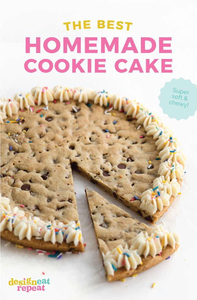 the best homemade cookie cake recipe