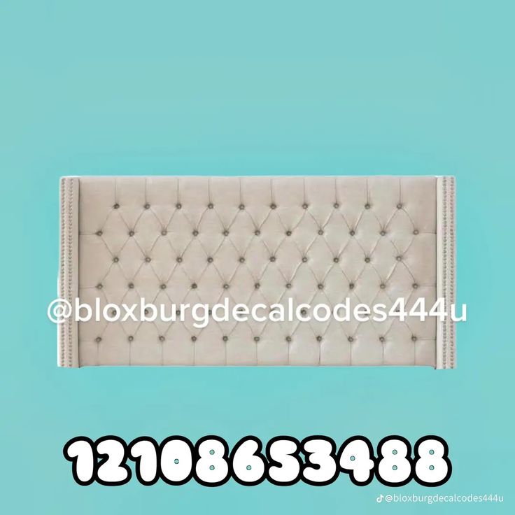 an image of a bed headboard with buttons on the side and numbers below it