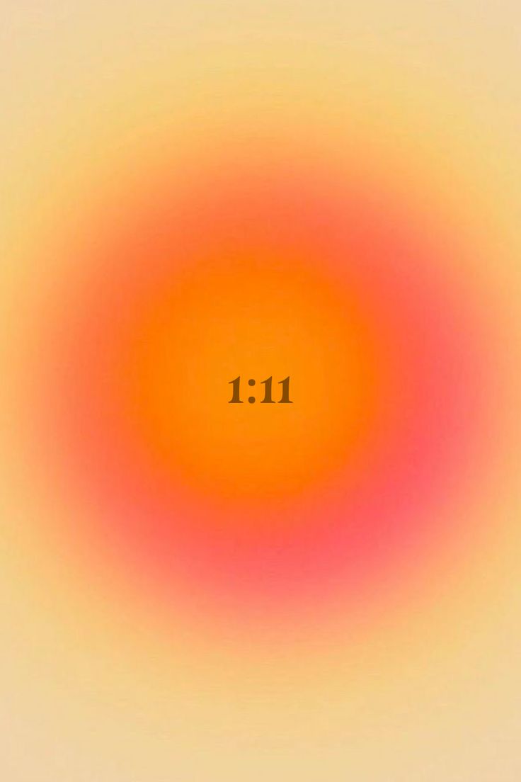 an orange and yellow circle with the number 11 on it