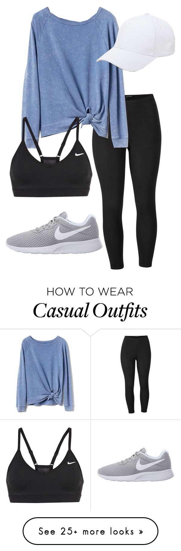 "Everyday Casual look ✔️" by smhowie on Polyvore featuring Venus, Gap, NIKE, Sole Society and plus size clothing Plus Size Winter Outfits, Legging Outfits, Workout Outfits, Womens Workout Outfits, Workout Outfit, Sporty Outfits, Outfit Inspo Fall, Clothes And Accessories, Casual Look