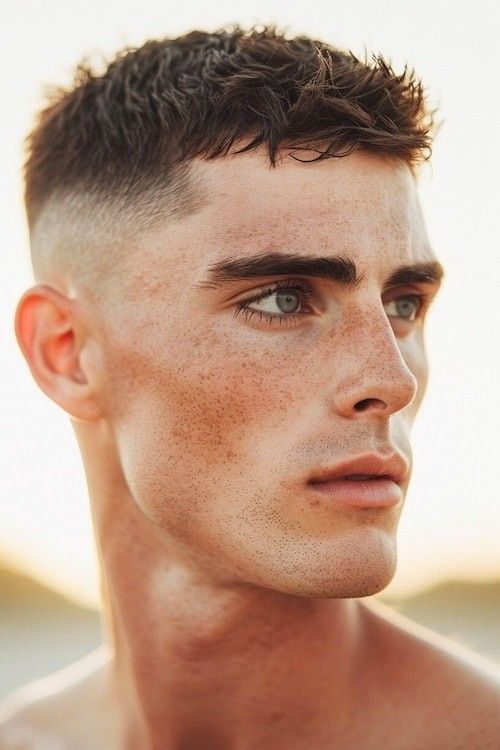 High Fade Haircut Mens Short Top, Asian Fade, Men Short Hair Fade, Short Face, Very Short Hair Men, Crew Cut Haircut, Stylish Mens Haircuts, Short Textured Hair, Mens Haircuts Short Hair