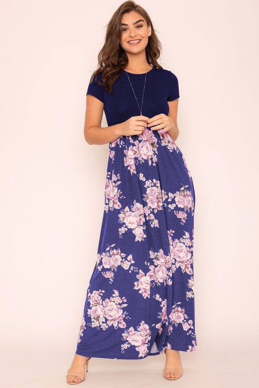 This Short Sleeve Floral Maxi Dress is proudly Made In the United States with a fabric composition of 95% polyester and 5% spandex. Nine Line Apparel, Burgundy Outfit, Dress Purse, Moms Fashion, Grey Maxi Dress, Maxi Dress Navy, Active Wear Pants, Tie Shoes, Floral Maxi