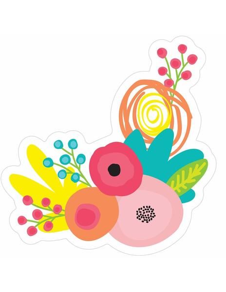 an assortment of colorful flowers on a white background