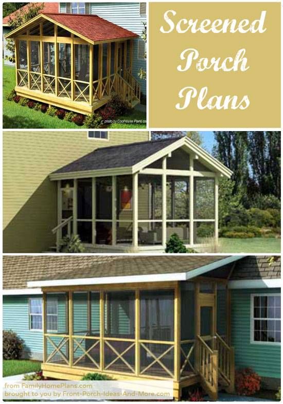 the screened porch plans are easy to build