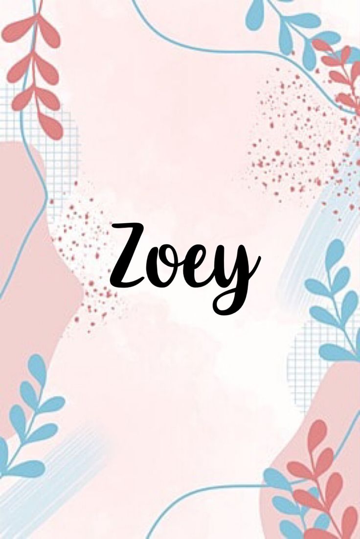 the word zooy written in black on a pink and blue background