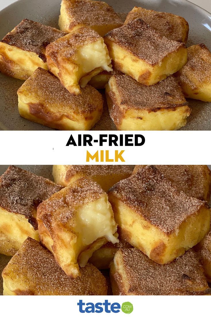 two pictures show different types of baked goods in the same bowl, and one has been cut into squares