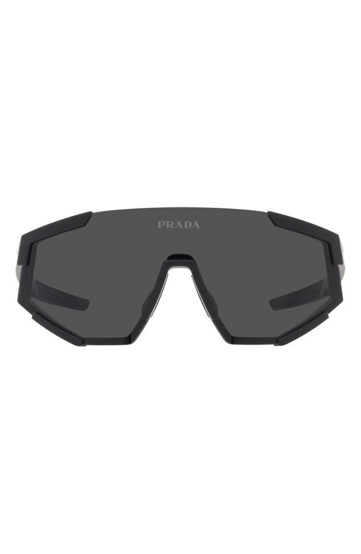 These geometric sunglasses made for sport offer total UV protection to keep your eyes safe from slopes to sand. 39mm lens width; 137mm bridge width; 130mm temple length 100% UV protection Propionate Made in Italy Geometric Sunglasses, Shield Sunglasses, Black Rubber, Your Eyes, Uv Protection, Rayban Wayfarer, Dark Grey, Square Sunglass, Prada