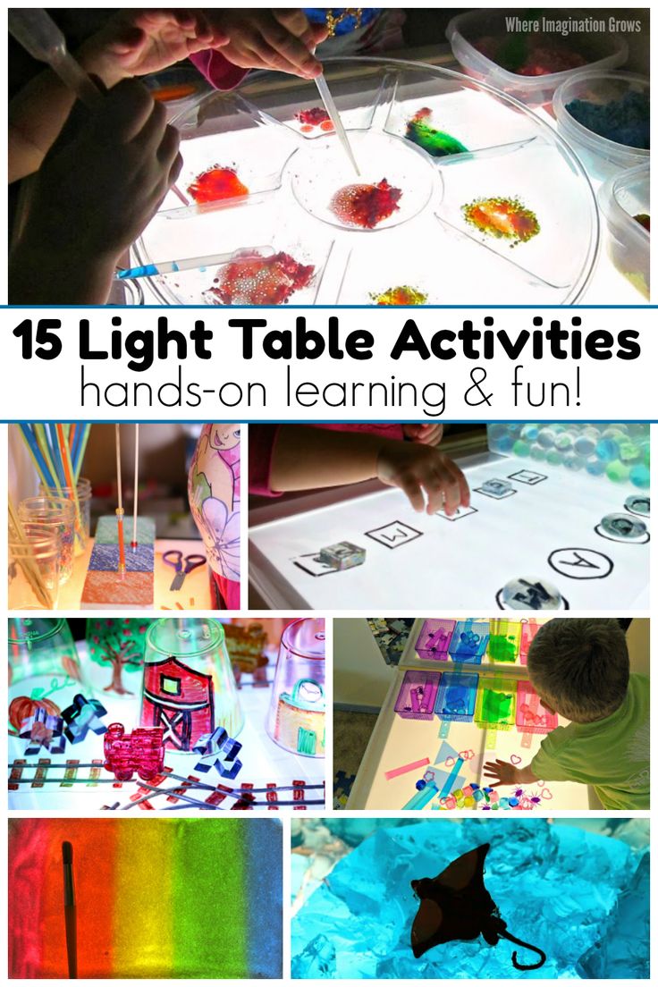 the top ten light table activities for kids to do with their hands on learning and fun